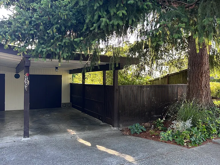 Carport with dedicated tenant parking space (right side)