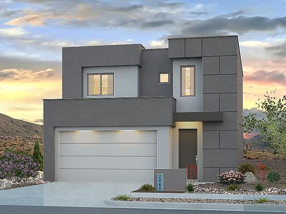 Modern Elevation at Dusk