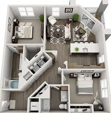 Weston Corners_B5_2B2B_1165sf_Floorplans Weston Corners_B5_2B2B_1165sf_Floorplans