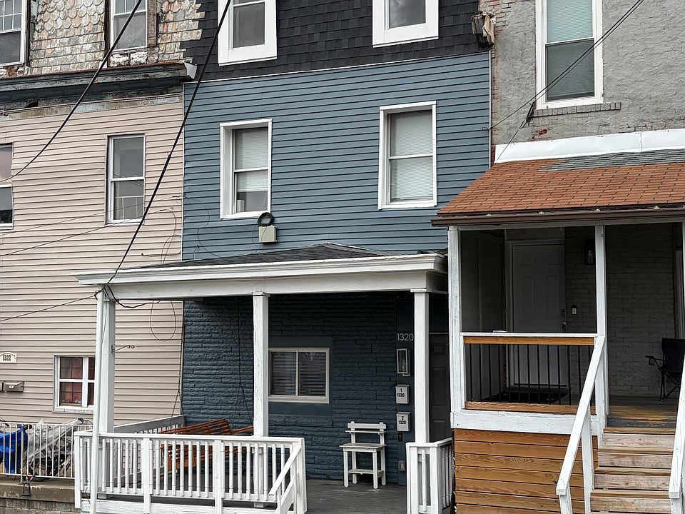New roof and blue siding.