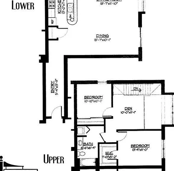 2 Bed + Den / 1.5 Bath - 1,670 SF 2 Bed + Den / 1.5 Bath - 1,670 SF