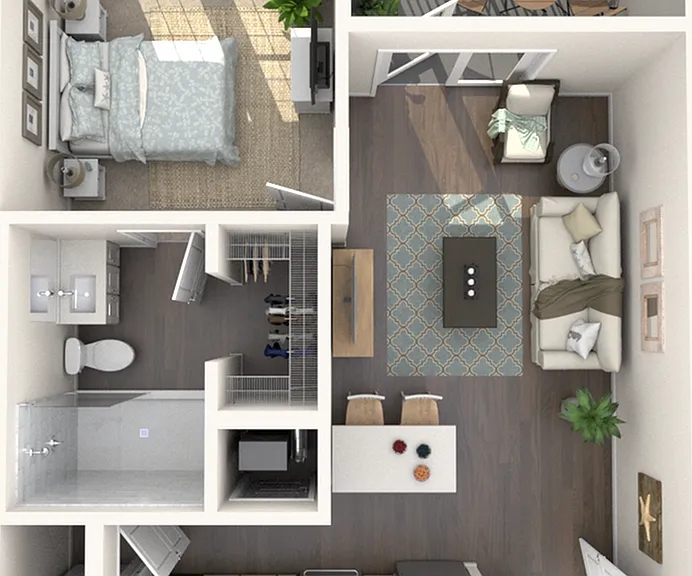 A1.0 | One Bed, One Bath A1.0 | One Bed, One Bath
