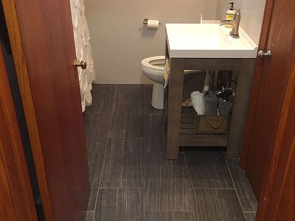 Upstairs upgraded bathroom 