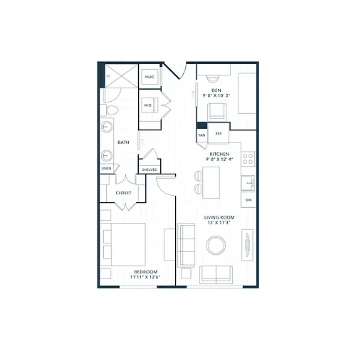 Floor plan A7 Den
