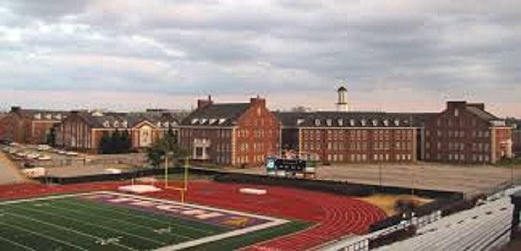 Across the street from campus