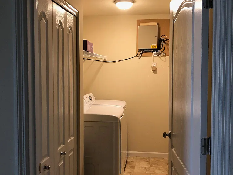 Laundry off entry hall