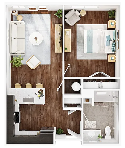 Floor plan One Bedroom