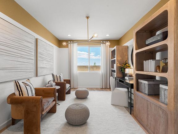 The Parklane den is a flexible room for hobbies or a home office.
