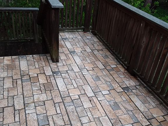 Unit C Tiled front porch