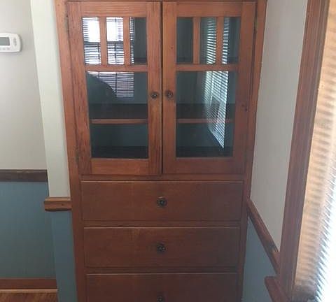 China cabinet in dining room