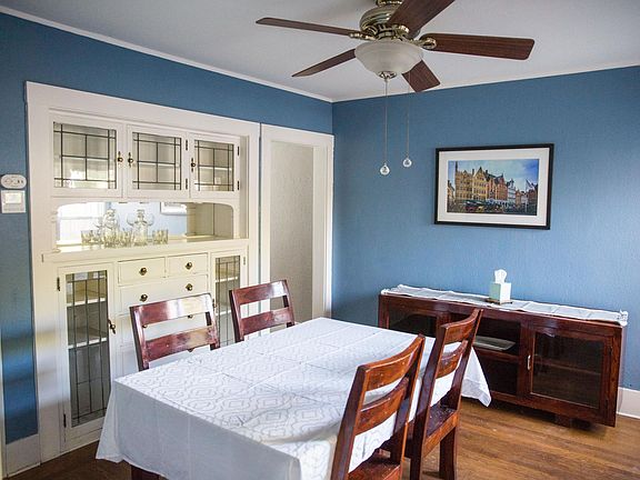 Dining room with built in alternate view