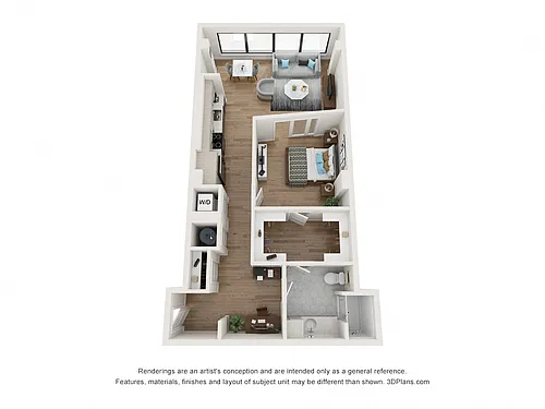 Floor plan A1-3 w/ Den