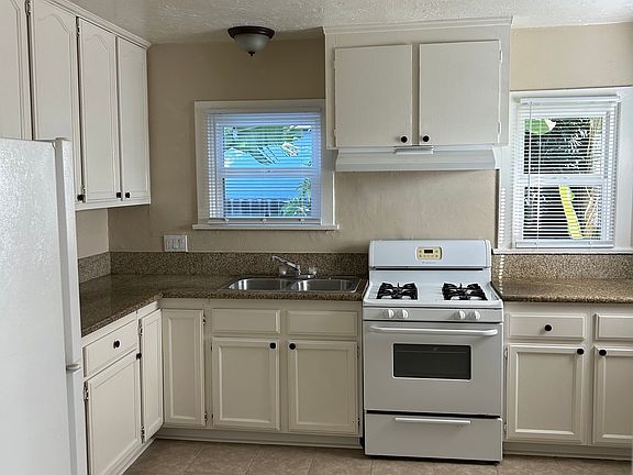 Lots of counter space & cabinets. New mini blinds, 3 new vinyl windows.