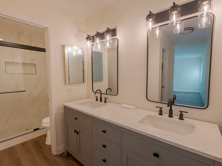 Primary Bathroom and walk in shower