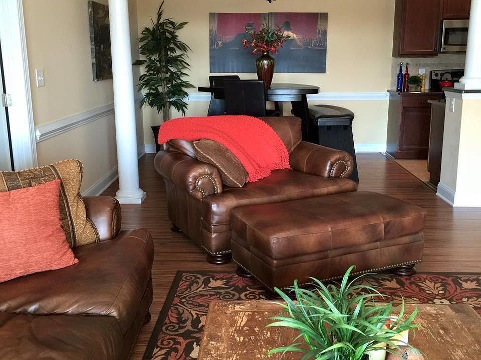 Living room and dining area.