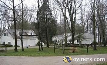 Front view of house and guest house