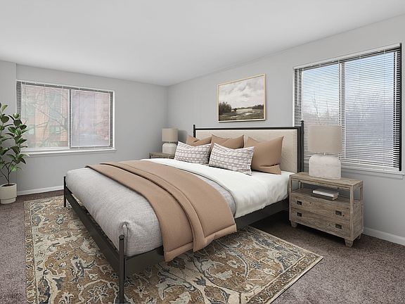 Welcome to The Venue Apartment Homes, where modern elegance meets comfort. This beautifully designed bedroom offers serene views and stylish furnishings to enhance your lifestyle. Embrace tranquility todayschedule your tour now!