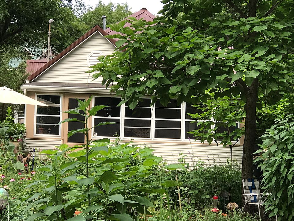 Back yard garden view
