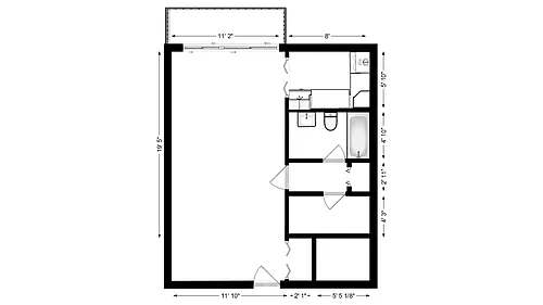 Floor plan Efficiency - Studio