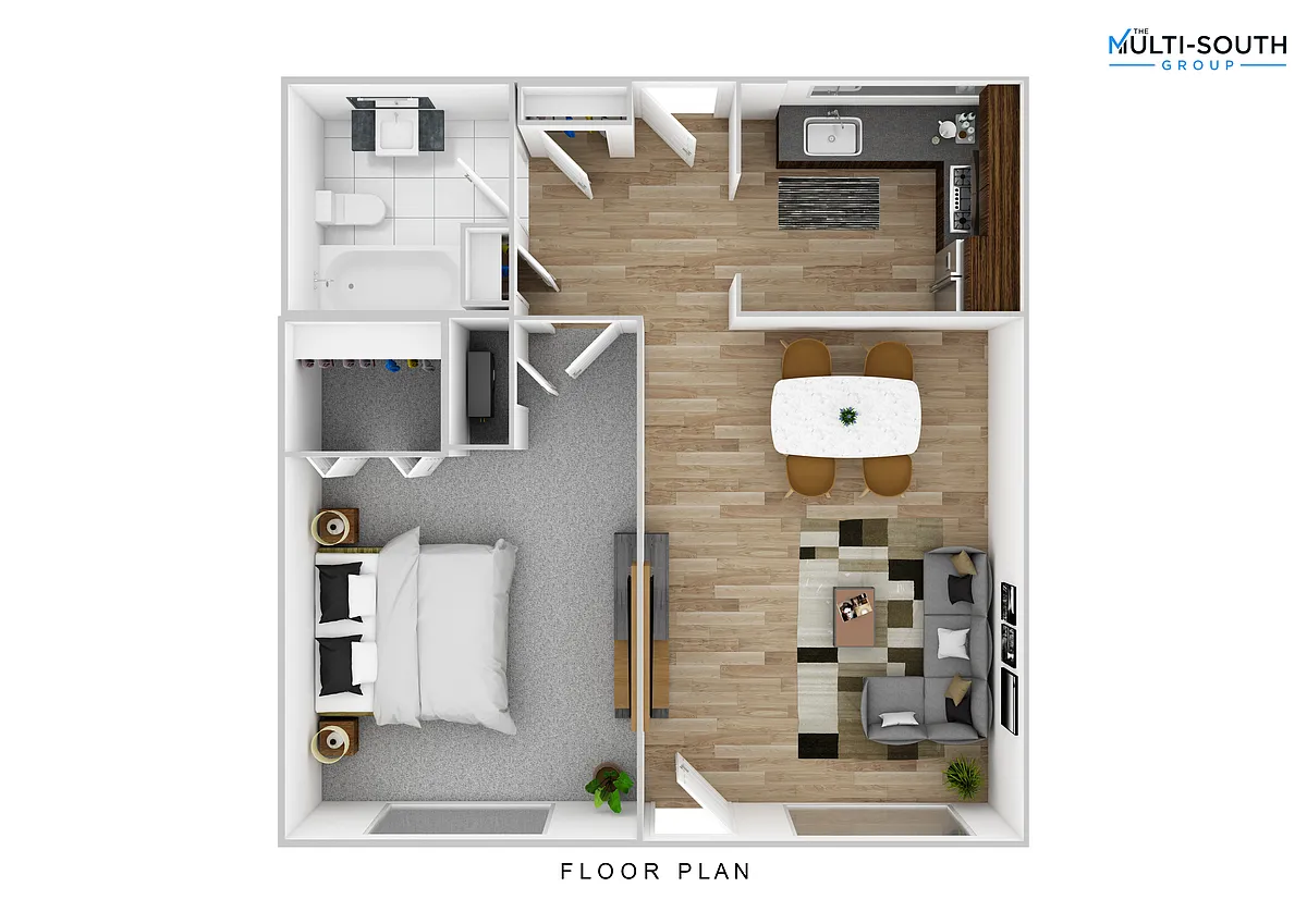 Floor plan 1 bedroom 1 bathroom