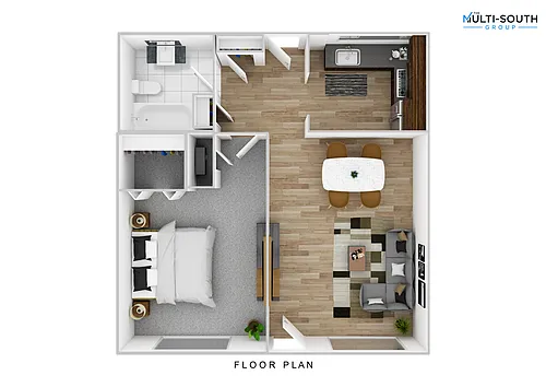 Floor plan 1 bedroom 1 bathroom