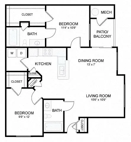 Floor plan 2B Renovation 4