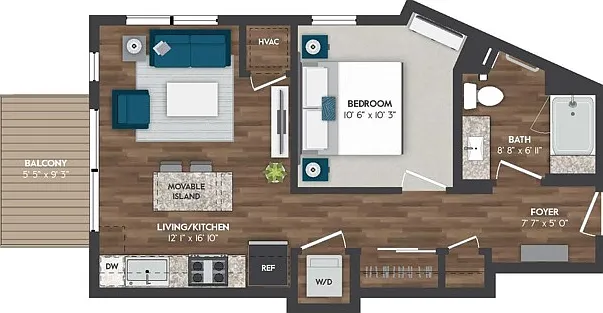 One Classic | 1x1 | 566 sq ft. One Classic | 1x1 | 566 sq ft.