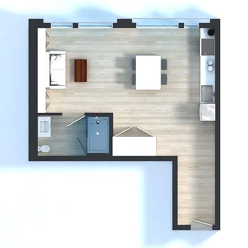 Floor plan Studio Patio