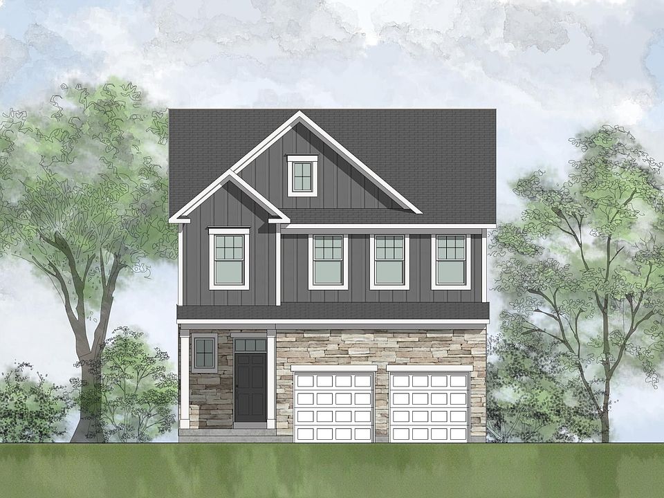 stone and board and batten home