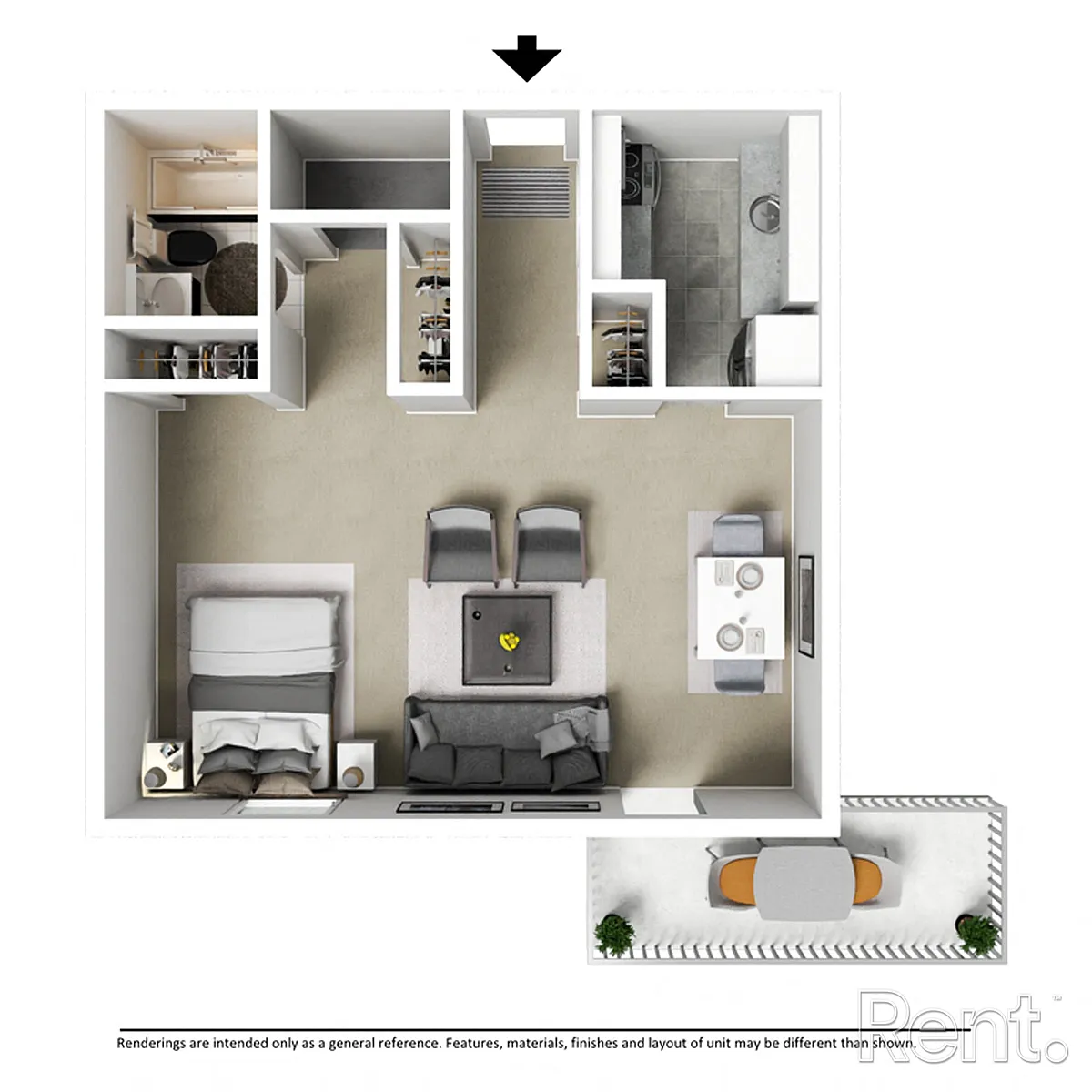 Floor plan Studio