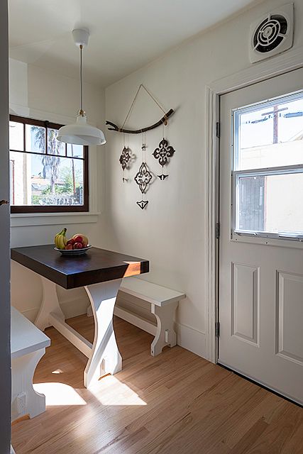 kitchen with built in banquette seating