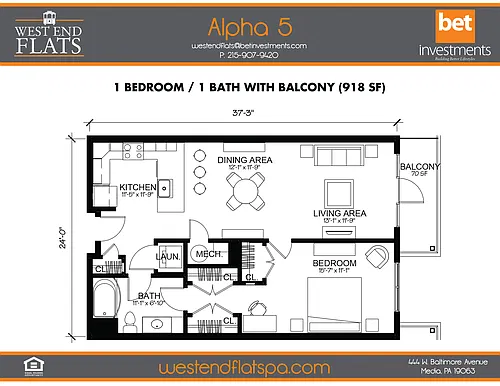 Floor plan Alpha 5