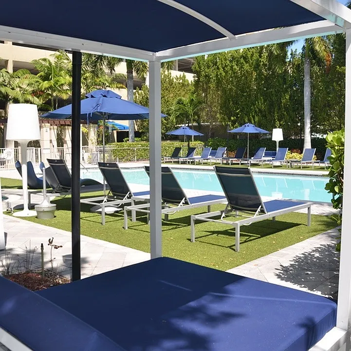 Pool Area with Cabanas