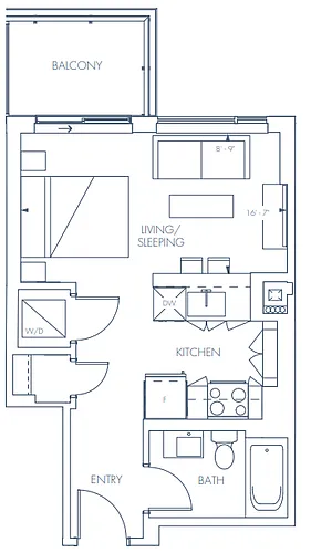 Floor plan Studio