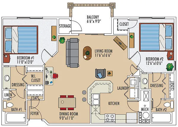 Floor plan Gallatin