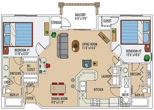 Floor plan Gallatin