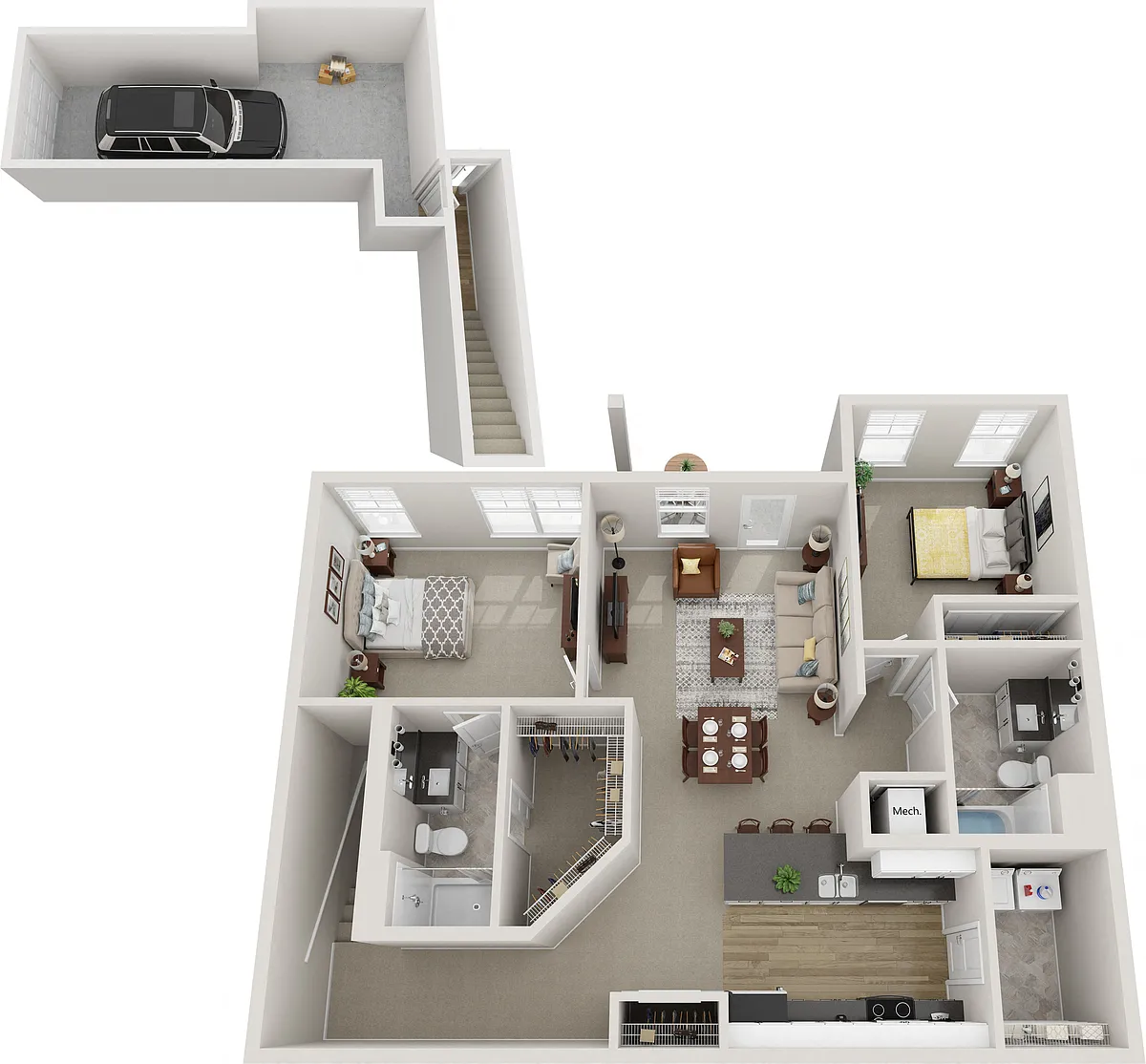 Floor plan Meridian - Attached Garage
