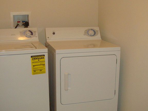 Washer and Dryer upstairs
