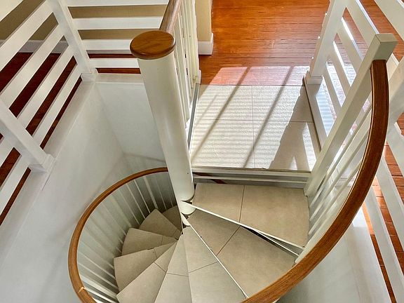 Top of spiral staircase
