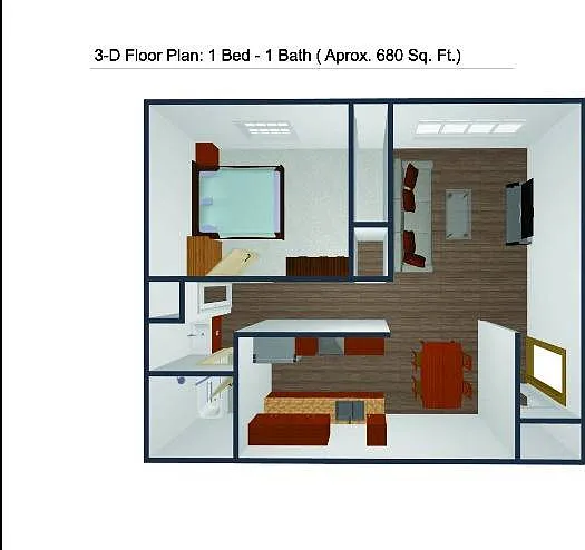One Bedroom One Bath One Bedroom One Bath