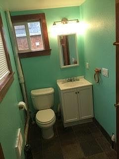 Prior Bathroom pic, will have new lights ,paint and mirror