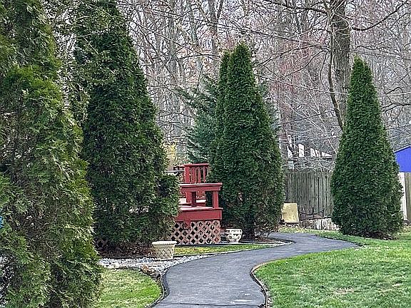 Sidewalks around property