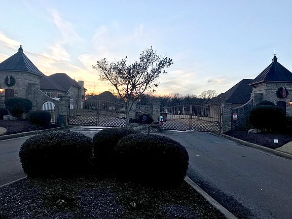 Gated entry to subdivision 