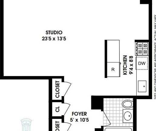 2nd image of 350 W 51st St APT 14G