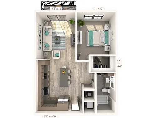 Floor plan Cubist WFH