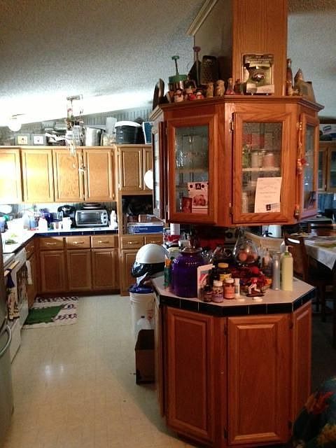 kitchen and island