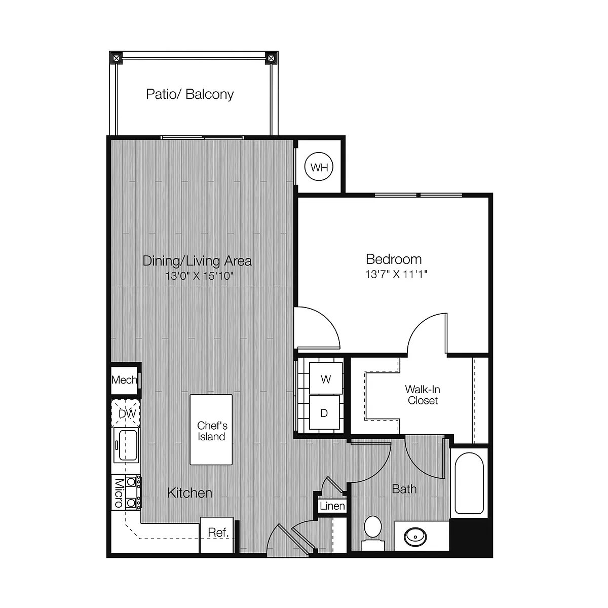 Floor plan 1B1