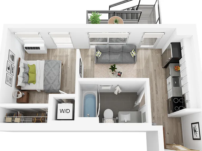 Plan U | 1 bedroom, 1 bathroom Plan U | 1 bedroom, 1 bathroom