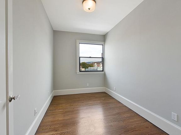 Bedroom which is small but larger than this photo makes it l