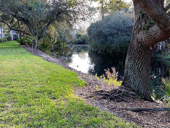 View of Spring Creek in backyard right behind home.